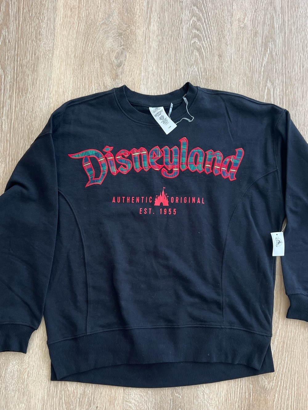 Disney Holiday Plaid Crewneck Sweatshirt